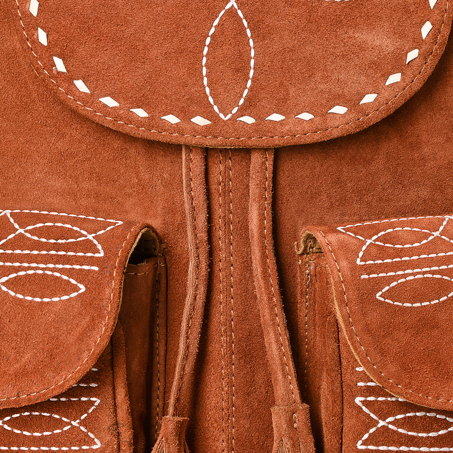 American Darling Backpack Suede Genuine Western Leather Women Bag Handbag Purse | for Laptop
