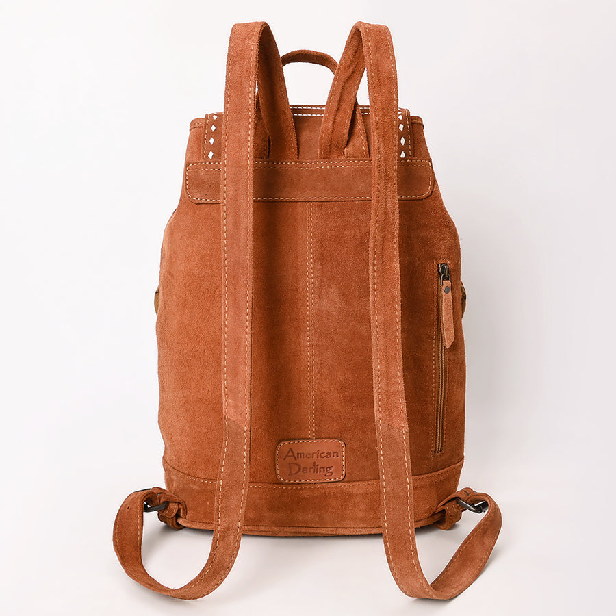 American Darling Backpack Suede Genuine Western Leather Women Bag Handbag Purse | for Laptop
