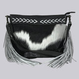 American Darling Hair On Genuine Leather Crossbody Bag