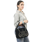 ADBGA670A Crossbody Genuine Western Suede Leather women bag