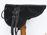 Hilason Natural Horsemanship Leather Bareback Treeless Saddle Pad Black