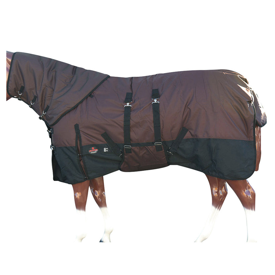 68" Hilason 1200D Waterproof Winter Horse Turnout Blanket Neck Cover Belly Wrap - Uhorse