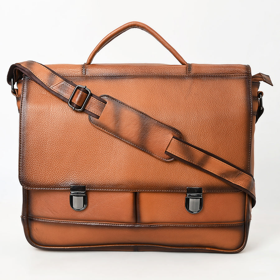 OHLAY Briefcase Genuine Leather women bag western OHM118A