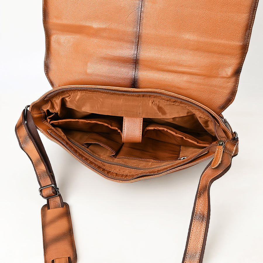 OHLAY Briefcase Genuine Leather women bag western OHM118A