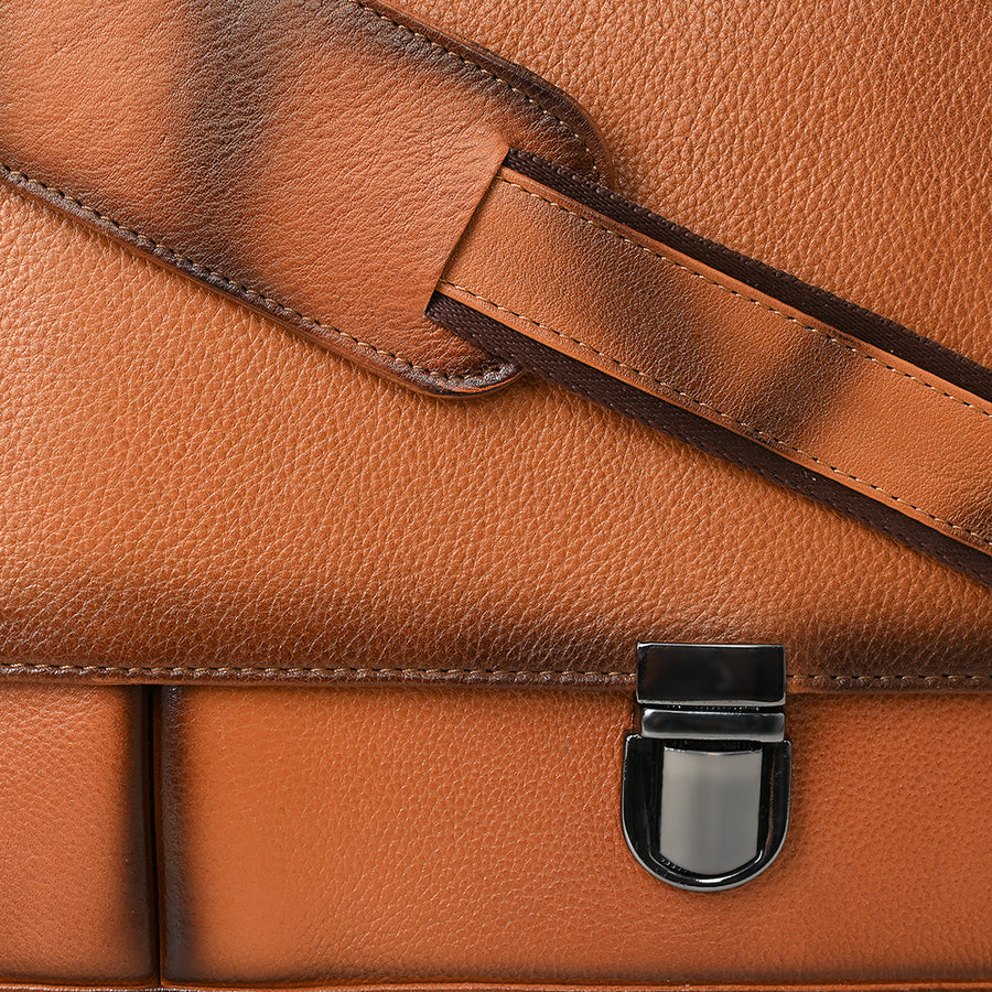 OHLAY Briefcase Genuine Leather women bag western OHM118A