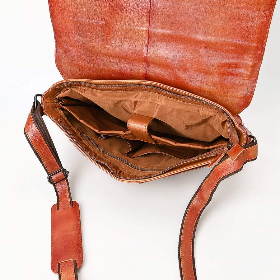 OHLAY Briefcase Genuine Leather women bag western OHM118C