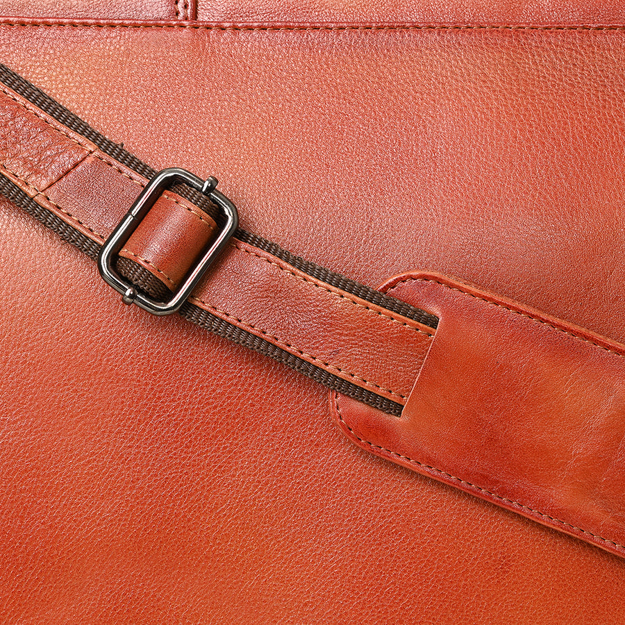 OHLAY Briefcase Genuine Leather women bag western OHM118C