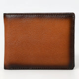 OHLAY Rodeo Genuine Leather Western Bifold Wallet For Men Brown