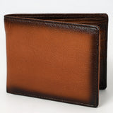 OHLAY Rodeo Genuine Leather Western Bifold Wallet For Men Brown