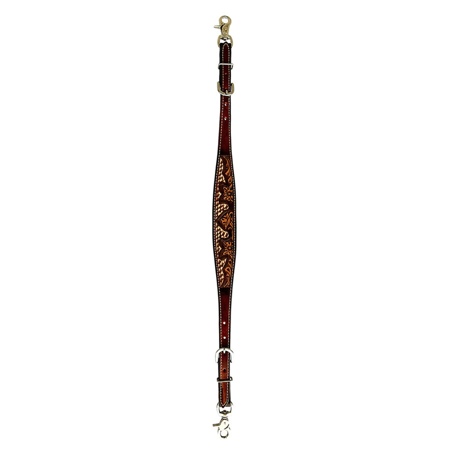Bar H Equine American Leather Horse Saddle Tack One Ear Headstall Breast Collar Browband Wither Strap Set Classy Brown