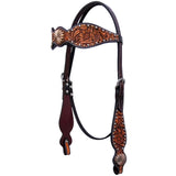 Bar H Equine American Leather Horse Saddle Tack Breast Collar Brown