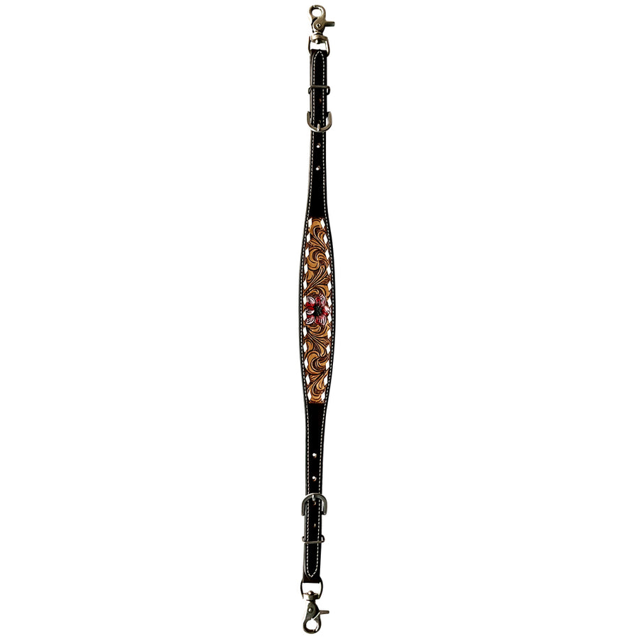 Bar H Equine American Leather Horse Saddle Tack One Ear Headstall Breast Collar Browband Wither Strap Set Tropical Chaya
