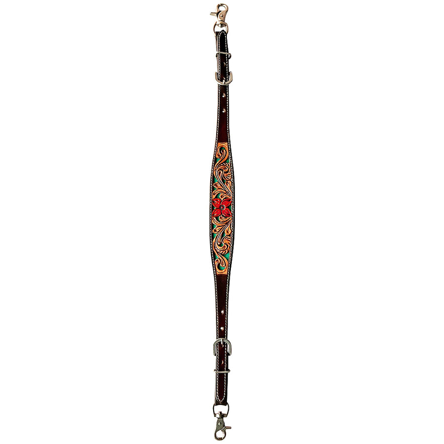 Bar H Equine American Leather Horse Saddle Tack One Ear Headstall Breast Collar Browband Wither Strap Set Tropical Turquoise