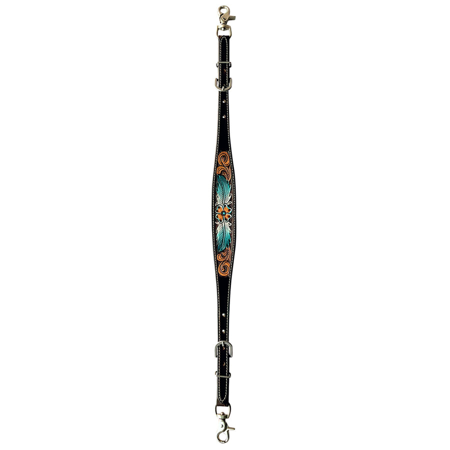 Bar H Equine American Leather Horse Saddle Tack One Ear Headstall Breast Collar Browband Wither Strap Set