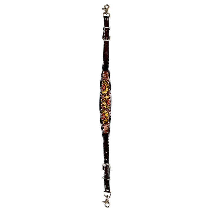 Bar H Equine Genuine Western American Leather Horse Premium Headstall & Breast Collar Set