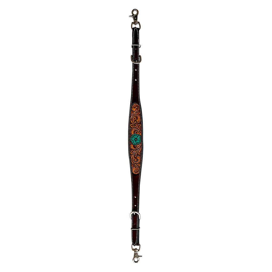 Bar H Equine Genuine Western American Leather Horse Premium Headstall & Breast Collar Set
