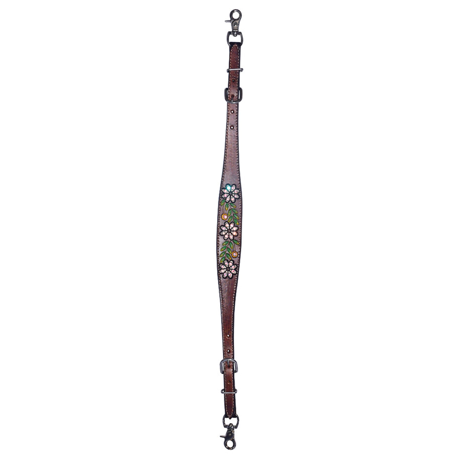 Bar H Equine Genuine Western American Leather Horse Premium Headstall & Breast Collar Set