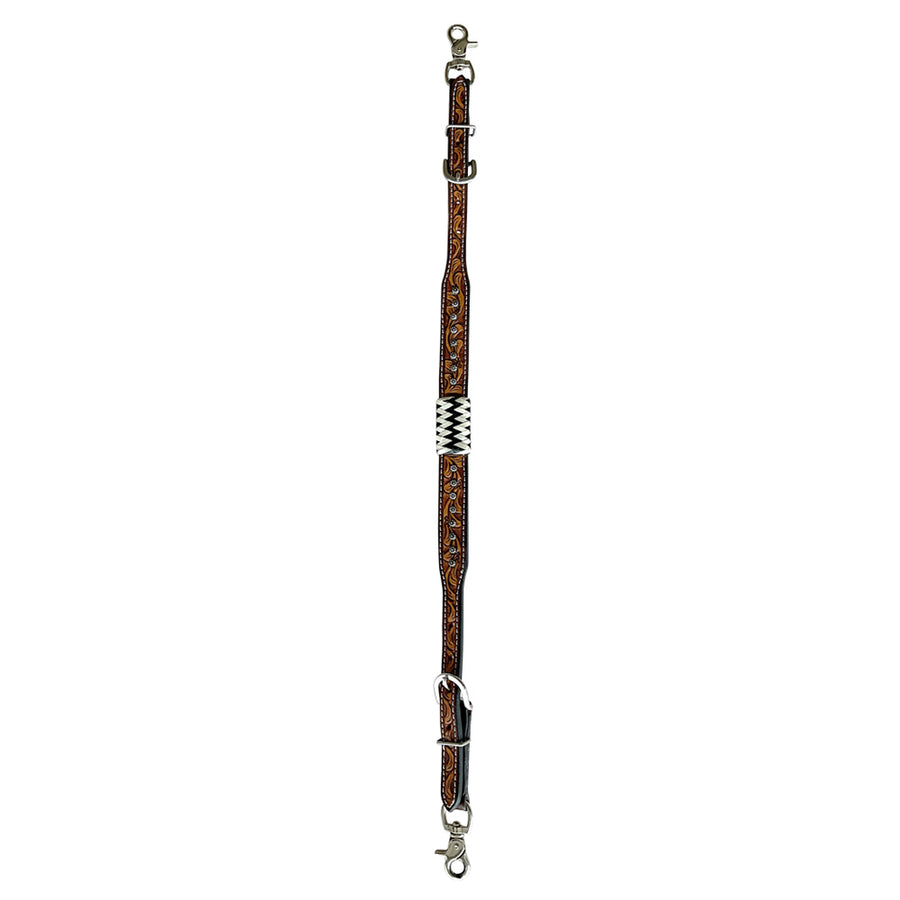 Bar H Equine American Leather Horse Saddle Tack One Ear Headstall | Breast Collar Browband Wither Strap Set BER213