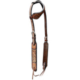 Bar H Equine Genuine Western American Leather Horse Premium Headstall & Breast Collar Set