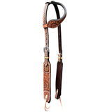 Bar H Equine American Leather Horse Saddle Tack One Ear Headstall | Breast Collar | Browband Headstall | Wither Strap | Tack Set BER269