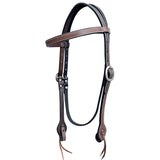 Bar H Equine American Leather Horse Saddle Tack One Ear Headstall | Breast Collar | Browband Headstall | Spur Straps | Wither Strap | Tack Set BER270