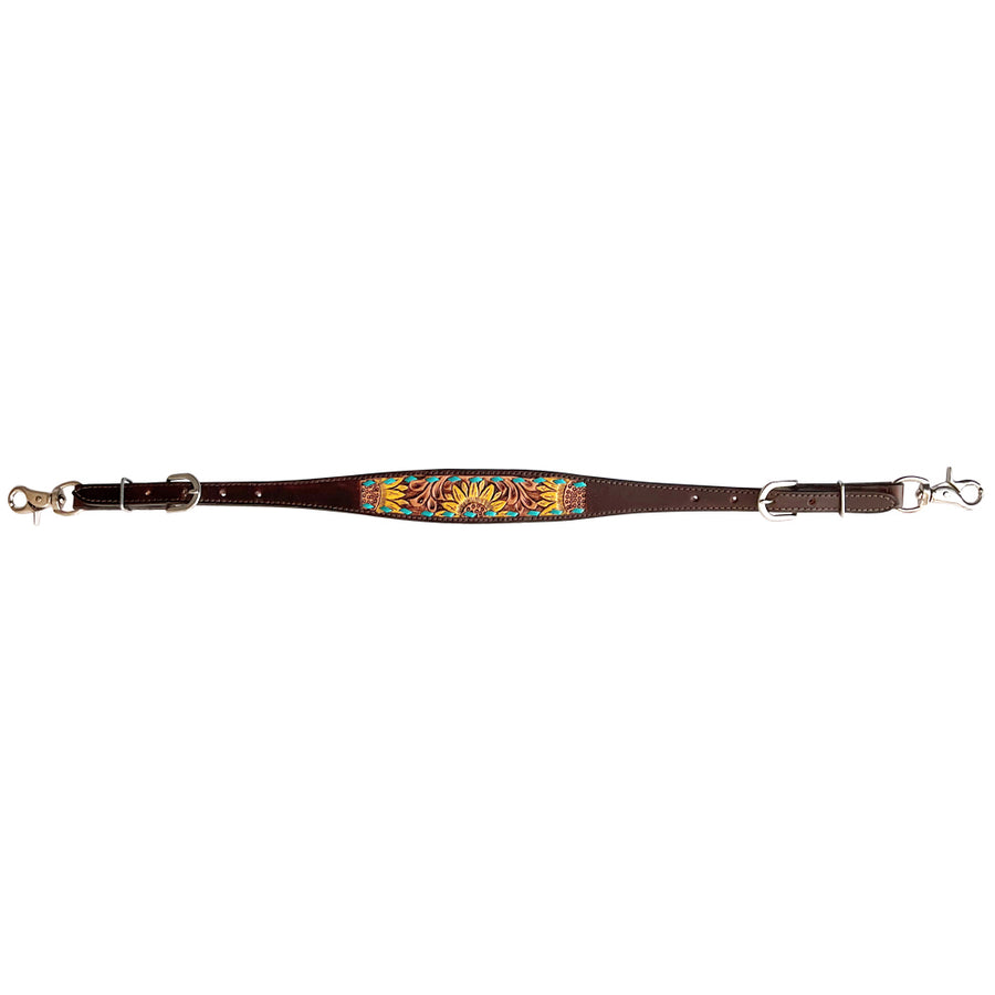 Bar H Equine American Leather Horse Saddle Tack One Ear Headstall | Breast Collar Browband Wither Strap Set BER312