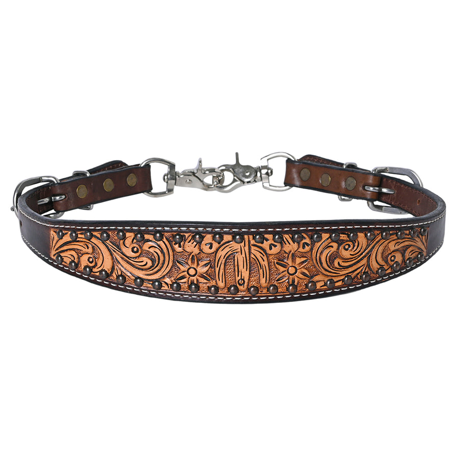 Bar H Equine Genuine Western American Leather Horse Premium Headstall & Breast Collar Set