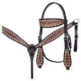COMFYTACK Western Horse Barrel Racing Trail Pleasure American Leather Saddle With Tack Set Brown