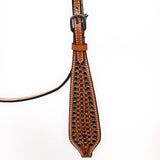 COMFYTACK Western Horse Headstall Breast Collar Set American Leather Tan