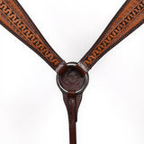 COMFYTACK Western Horse Headstall Breast Collar Set American Leather Tan