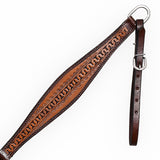 COMFYTACK Western Horse Headstall Breast Collar Set American Leather Tan