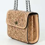 American Darling Small Crossbody Beautifully Hand Tooled  Genuine Leather women bag western handbag purse