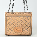 American Darling Small Crossbody Beautifully Hand Tooled  Genuine Leather women bag western handbag purse