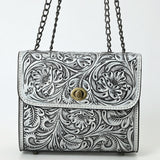 American Darling Small Crossbody Beautifully Hand Tooled  Genuine Leather women bag western handbag purse