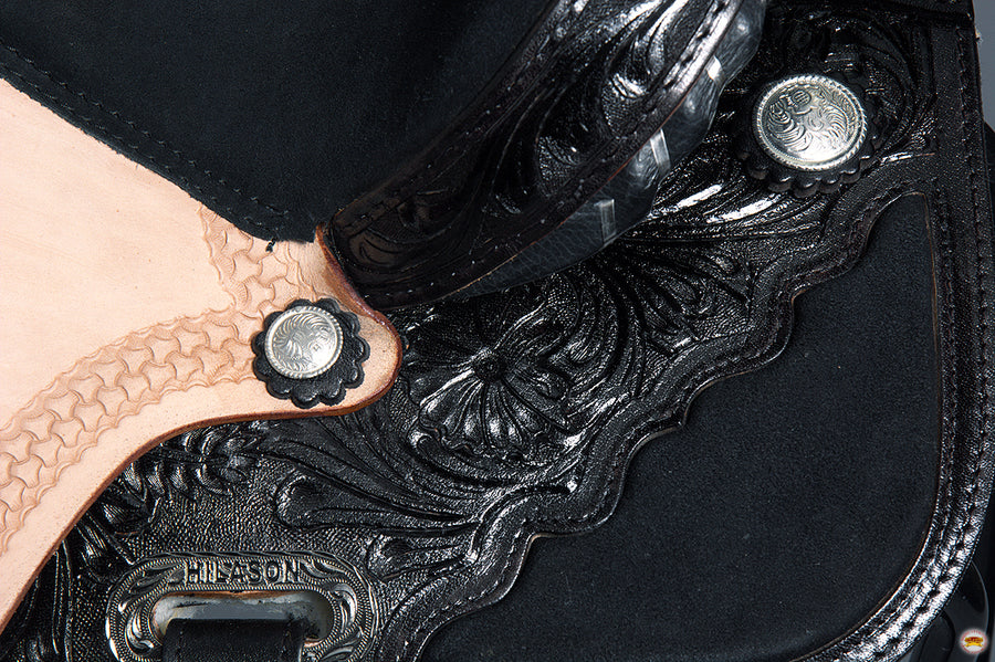 HILASON Flex Tree Western Horse Saddle American Leather Trail Barrel Racing | for Horses