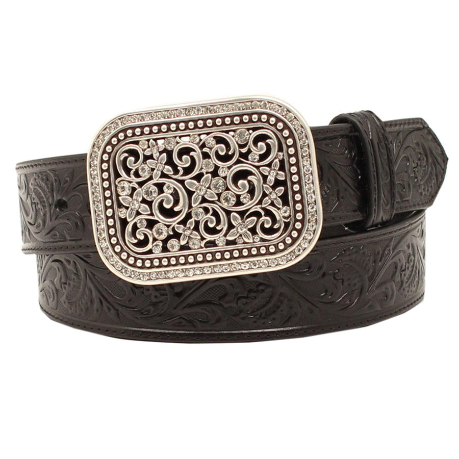 X-Lrg Ariat Floral Ladies Fashion 1-1/2” Wide Genuine American Leather by Hilason – Cowboy and equestrian accessories