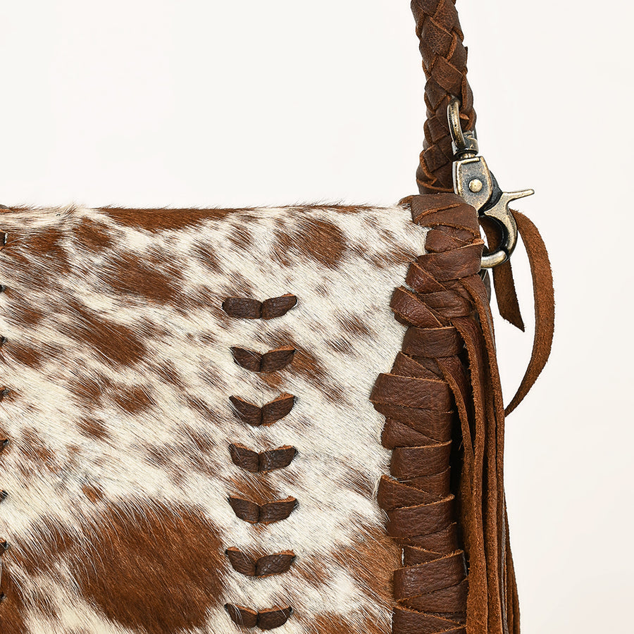 American Darling Crossbody Hair On Genuine Leather Western Women Bag Handbag Purse | for Cute