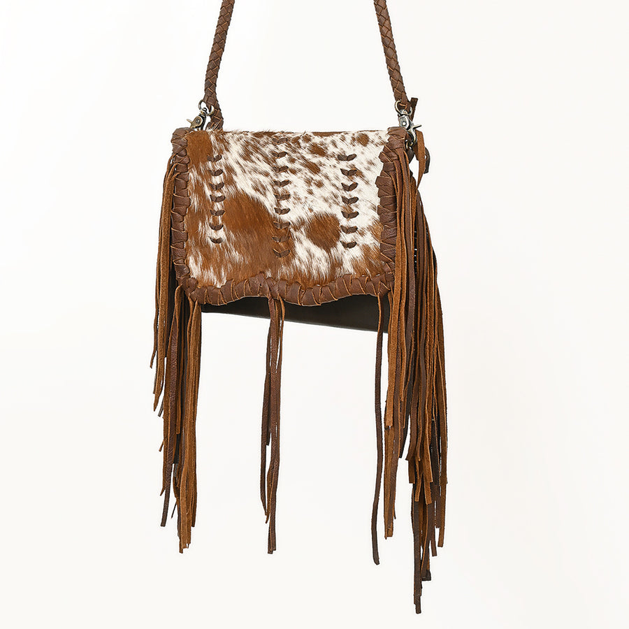 American Darling Crossbody Hair On Genuine Leather Western Women Bag Handbag Purse | for Cute - Uhorse