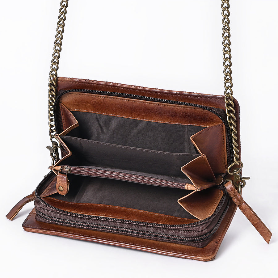 American Darling Clutch Full Grain Genuine Leather Western Women Bag Handbag Purse | Purses for Cute