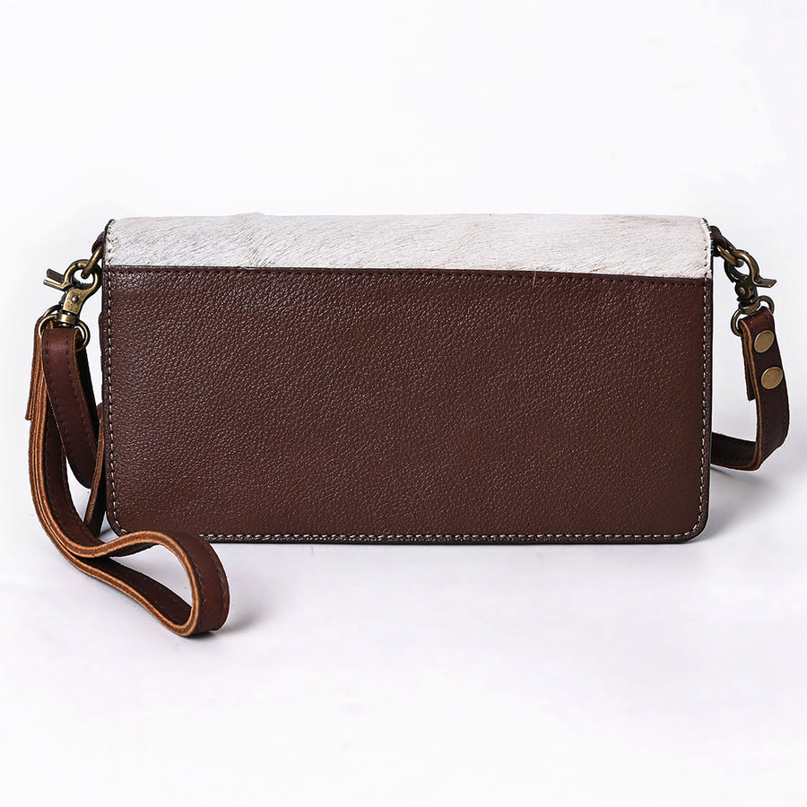 American Darling Organiser Bag, Hand Painted Western Leather, Vegetable Tanned Full Grain, 4in (H) X 8in (W) X 1.5in (D)