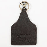 American Darling Hair On Genuine Leather Key Ring ADKRM118