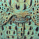 American Darling Black Crocodile Embossed Leather Cross Body Bag with Genuine Leather Build, Western Craft Detailing, Adjustable Strap & Organized Interior