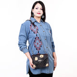 American Darling Crossbody Hand Tooled Genuine Leather Women Bag Western Handbag Purse