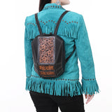 American Darling ADBGA680 Backpack Hand Tooled Genuine Western Leather Women Bag Western Handbag Purse