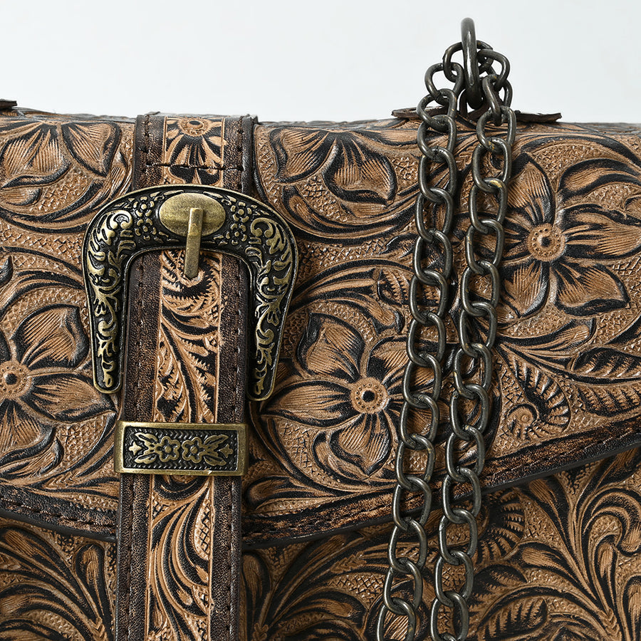 American Darling Small Crossbody Beautifully Hand Tooled Genuine Leather Women bag Western handbag purse | for Cute