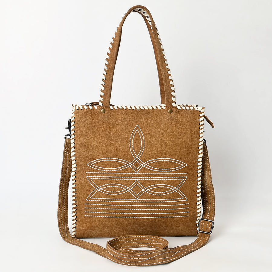 American Darling Tote Hand Tooled Genuine Suede Leather Women Bag Western Handbag Purse| Bag| Travel