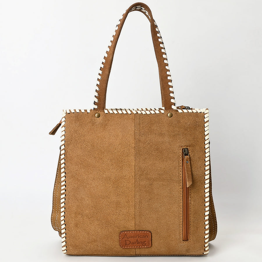 American Darling Tote Hand Tooled Genuine Suede Leather Women Bag Western Handbag Purse| Bag| Travel