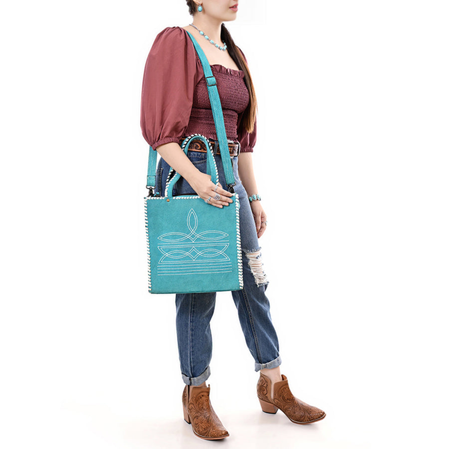 American Darling Tote Hand Tooled Genuine Suede Leather Women Bag Western Handbag Purse| Bag| Travel
