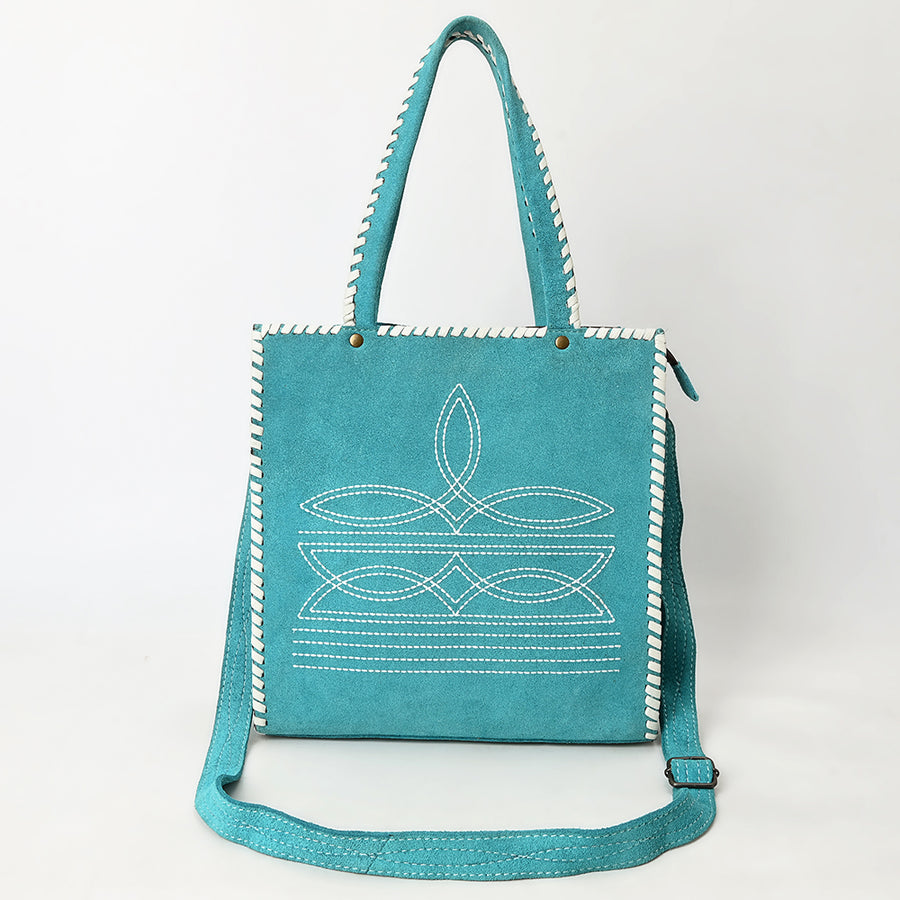 American Darling Tote Hand Tooled Genuine Suede Leather Women Bag Western Handbag Purse| Bag| Travel
