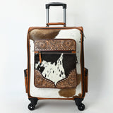 American Darling Travel Case Beautifully Hand Tooled Hair On Genuine Leather women's Trolley bag